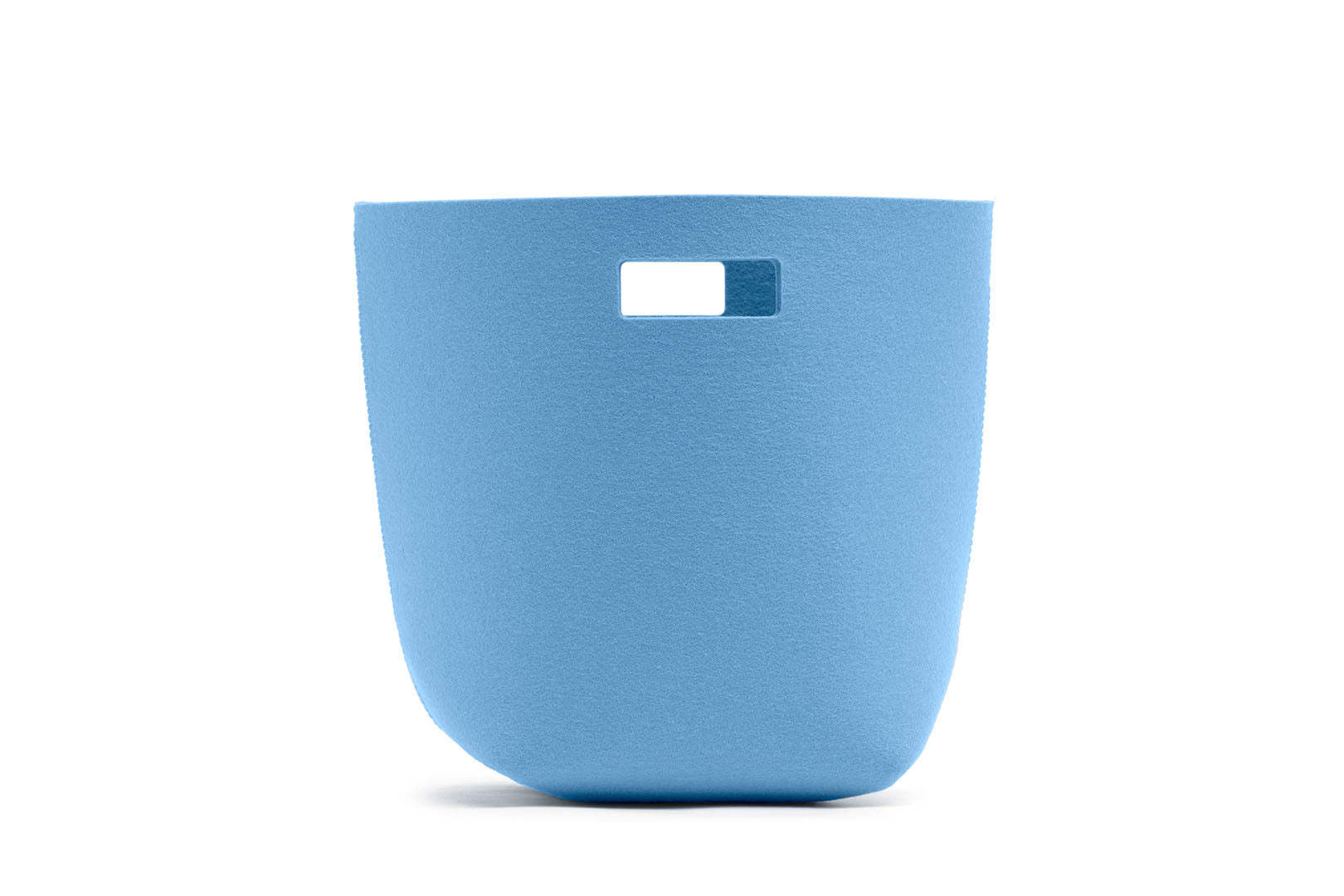 Papierkorb aus Wollfilz von Hey-Sign, Größe S in der Farbe Himmel