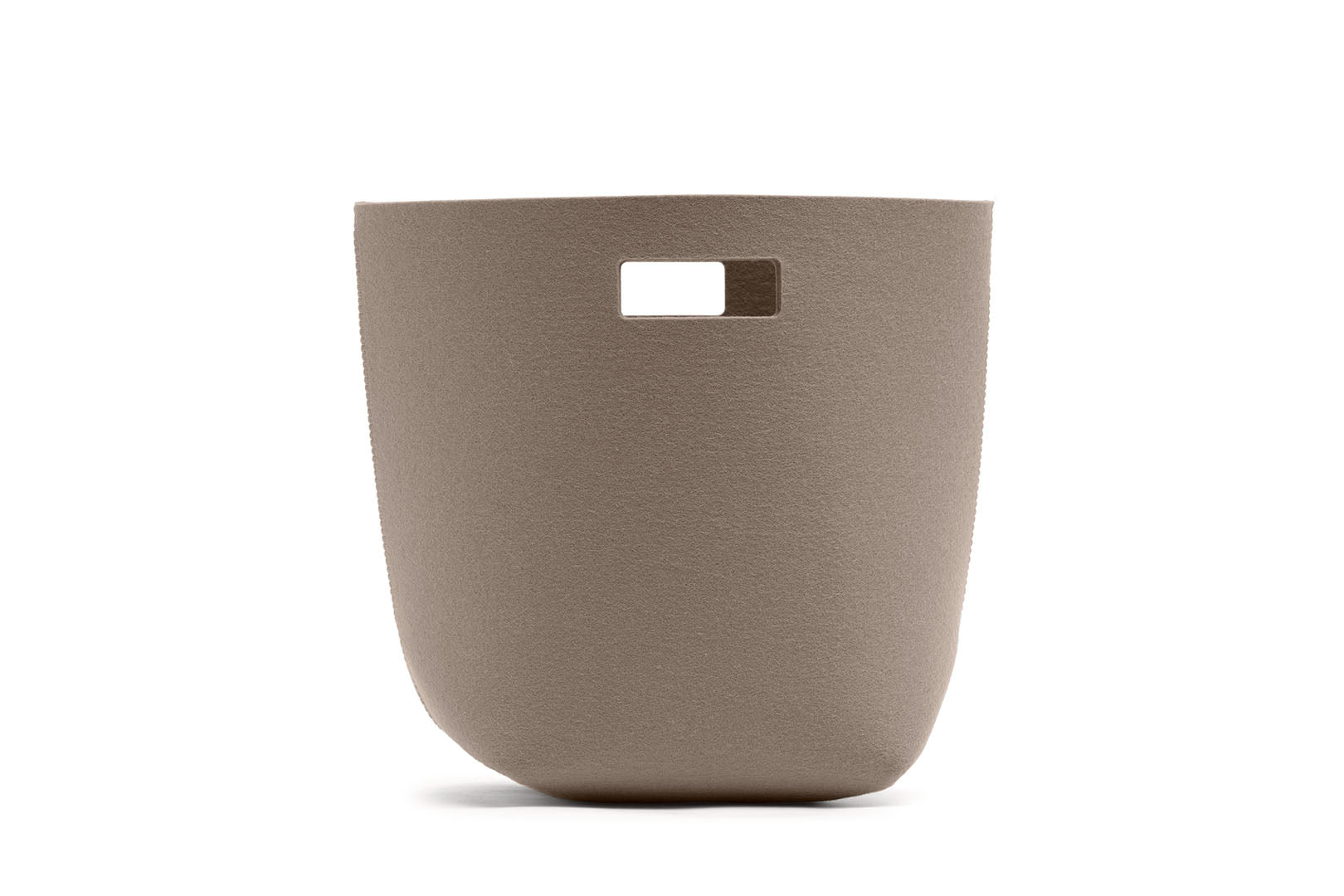 Papierkorb aus Wollfilz von Hey-Sign, Größe S in der Farbe Taupe