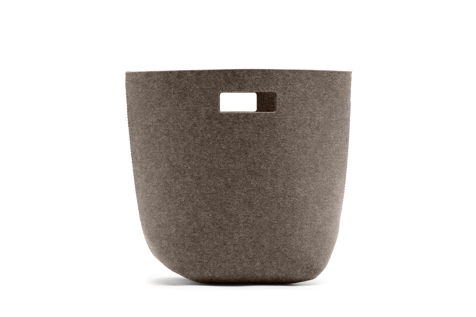 Papierkorb aus Wollfilz von Hey-Sign, Größe S in der Farbe Pepper