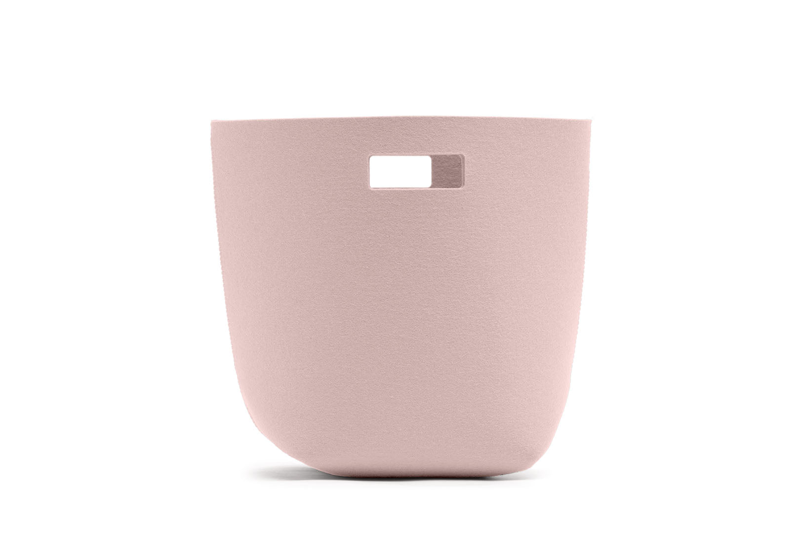 Papierkorb aus Wollfilz von Hey-Sign, Größe S in der Farbe Powder