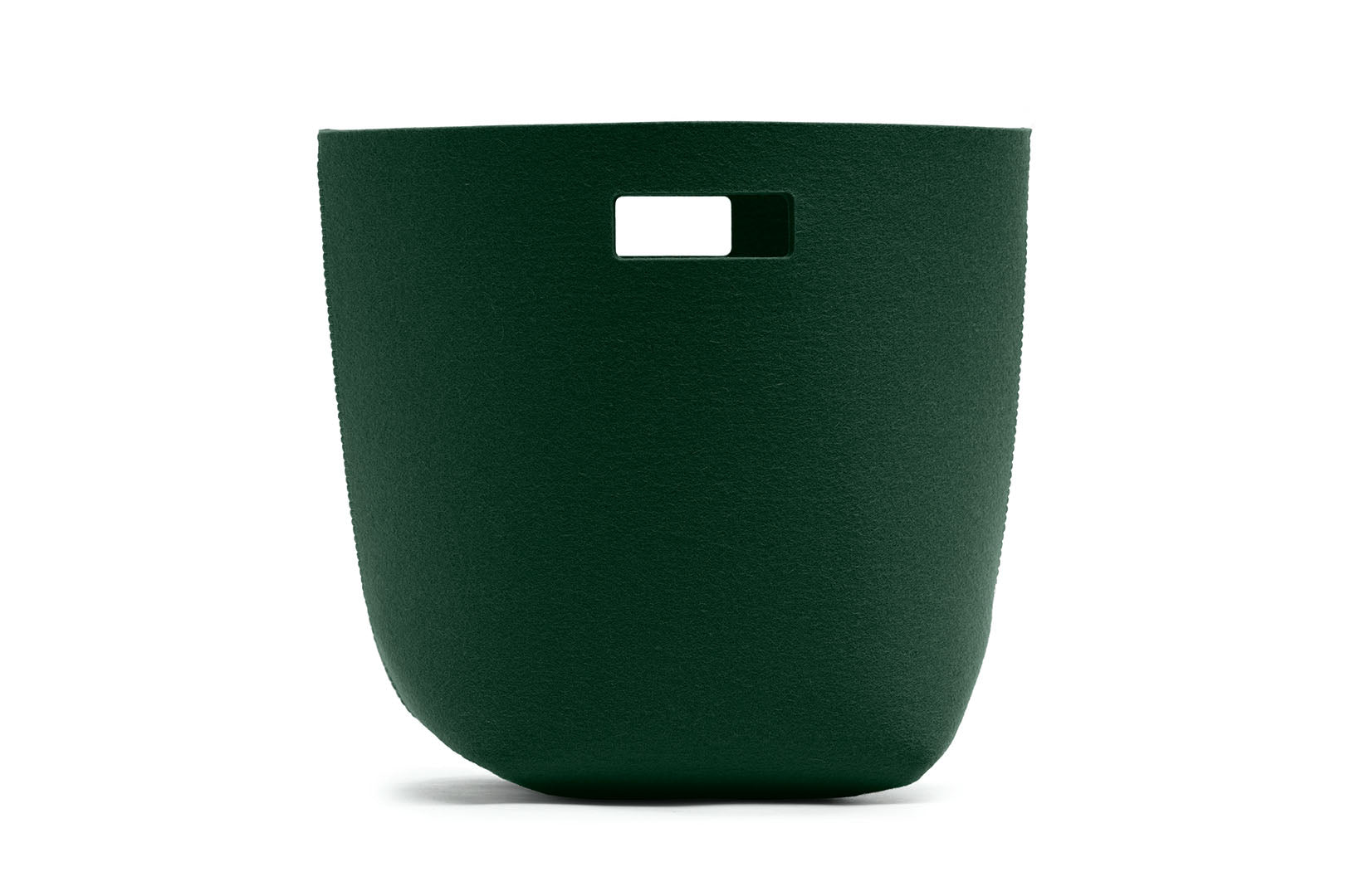 Papierkorb aus Wollfilz von Hey-Sign, Größe M in der Farbe Deep Forest