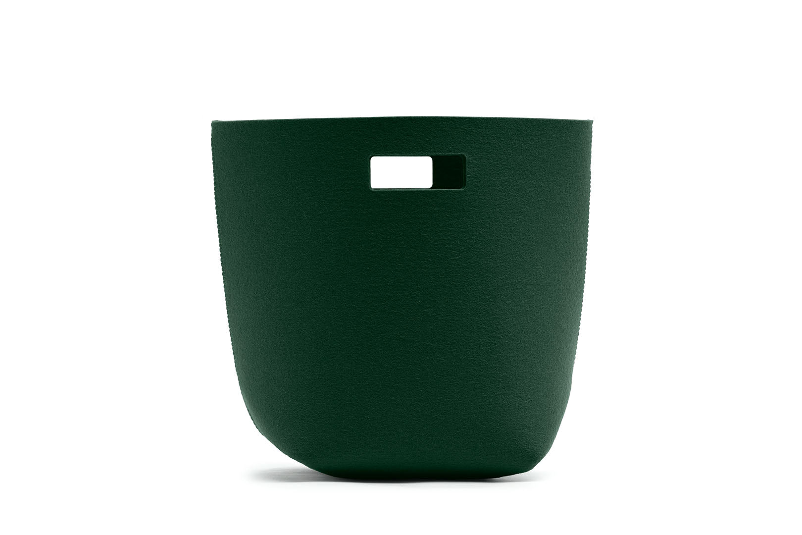 Papierkorb aus Wollfilz von Hey-Sign, Größe S in der Farbe Deep Forest