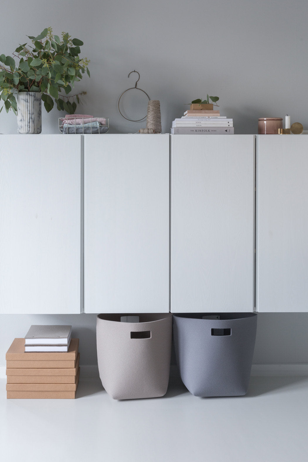 Papierkörbe aus Wollfilz von Hey-Sign