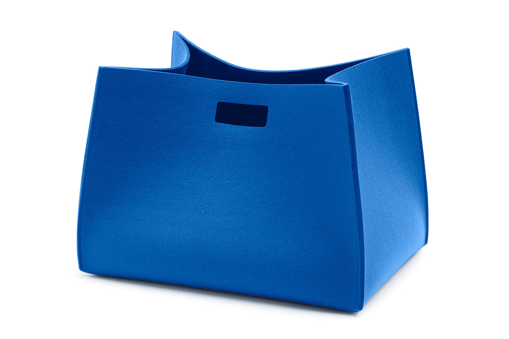 Filzkorb Tall Box rechteckig aus Wollfilz von Hey-Sign in der Farbe Blau