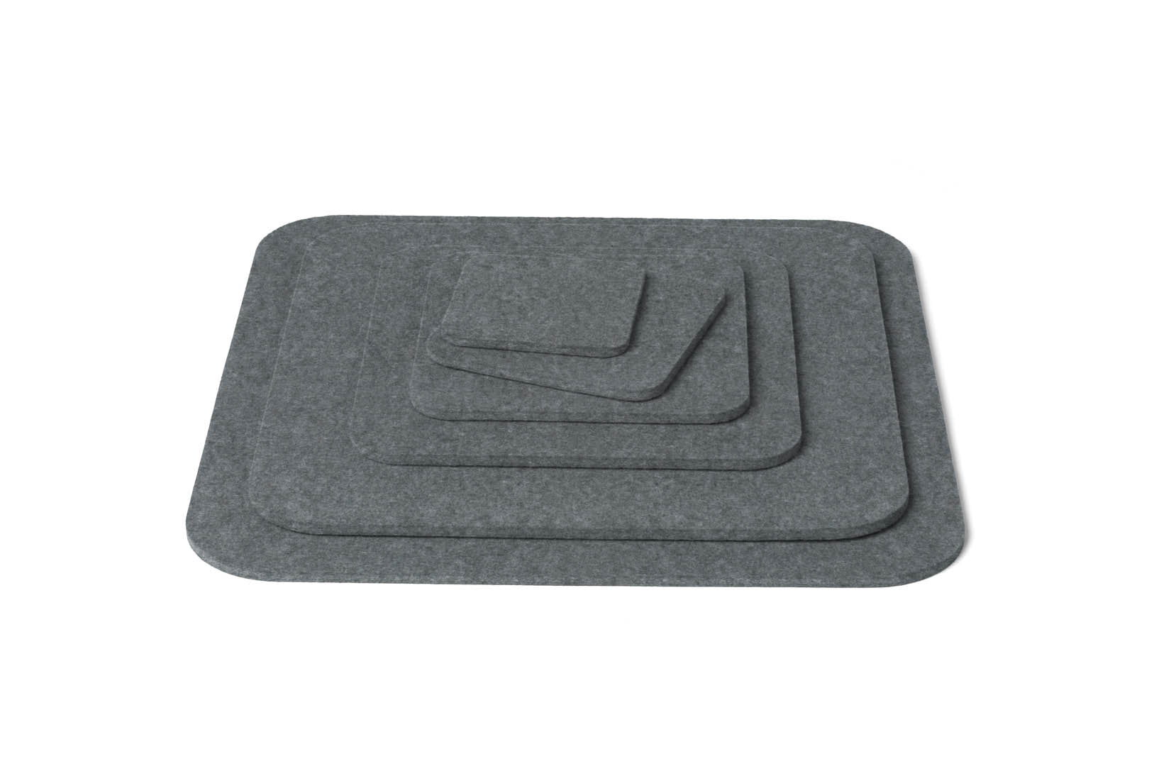 Hey-Sign Untersetzer aus Wollfilz mit gerundeten Ecken