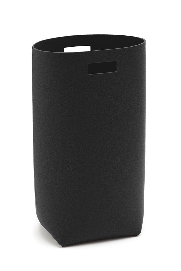 Hey-Sign Wäschekorb aus Wollfilz in der Farbe Schwarz