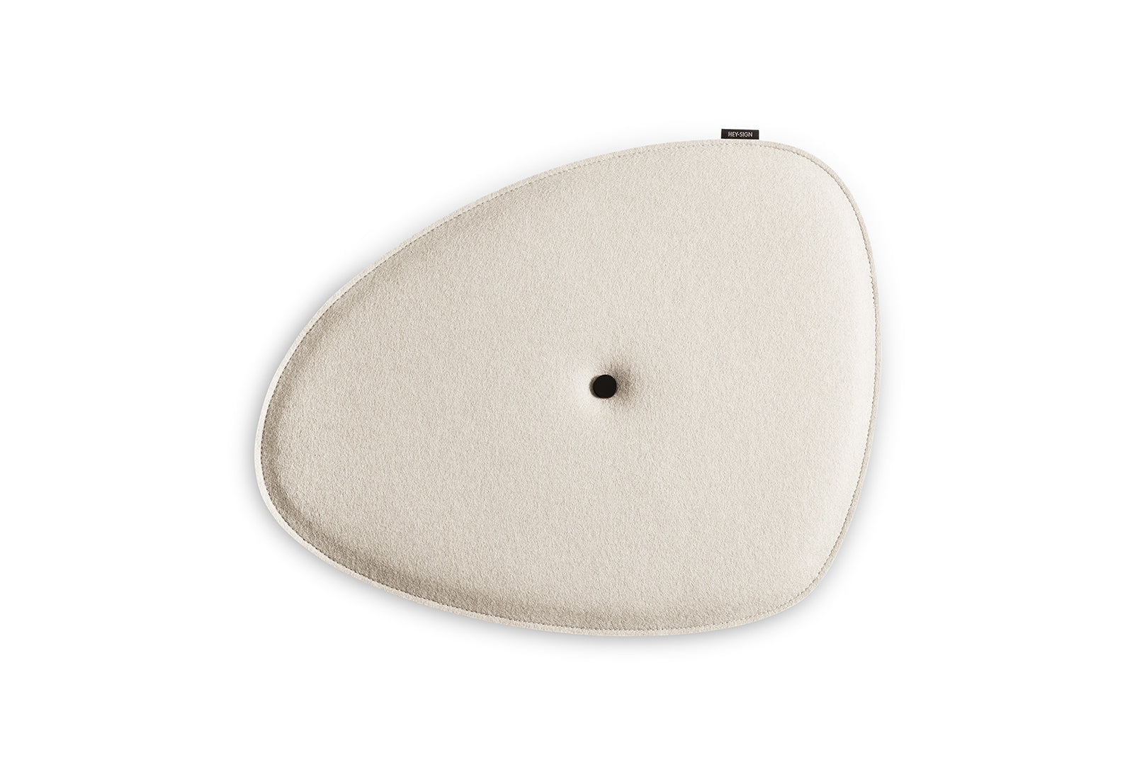 Hey-Sign Akustik Wandelement Spot Stone aus Wollfilz in der Größe M, Farbe Wollweiß