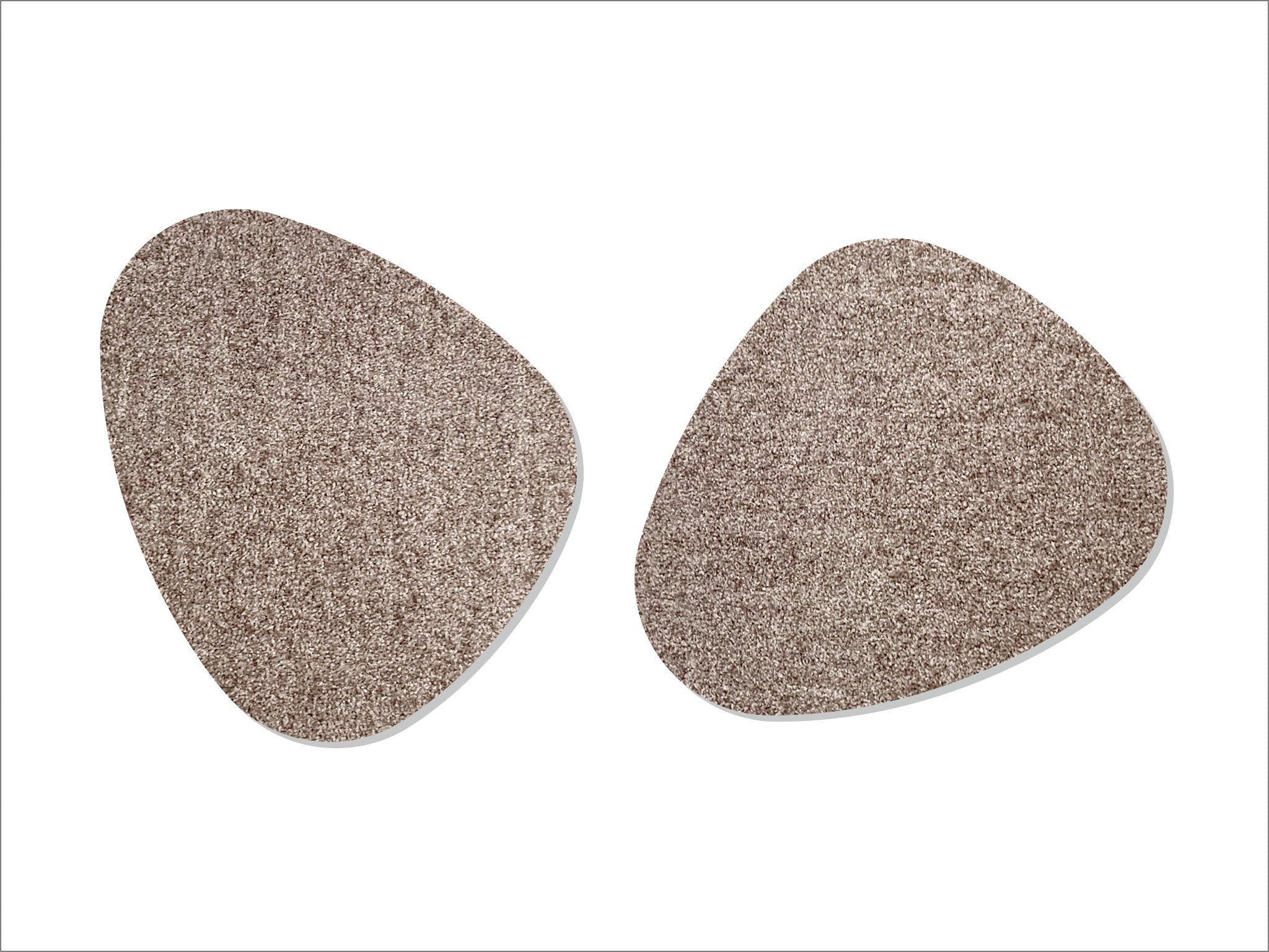 Fußmatte / Schuhabstreifer Kiesel von Keilbach in organischer Form in der Farbe Sand