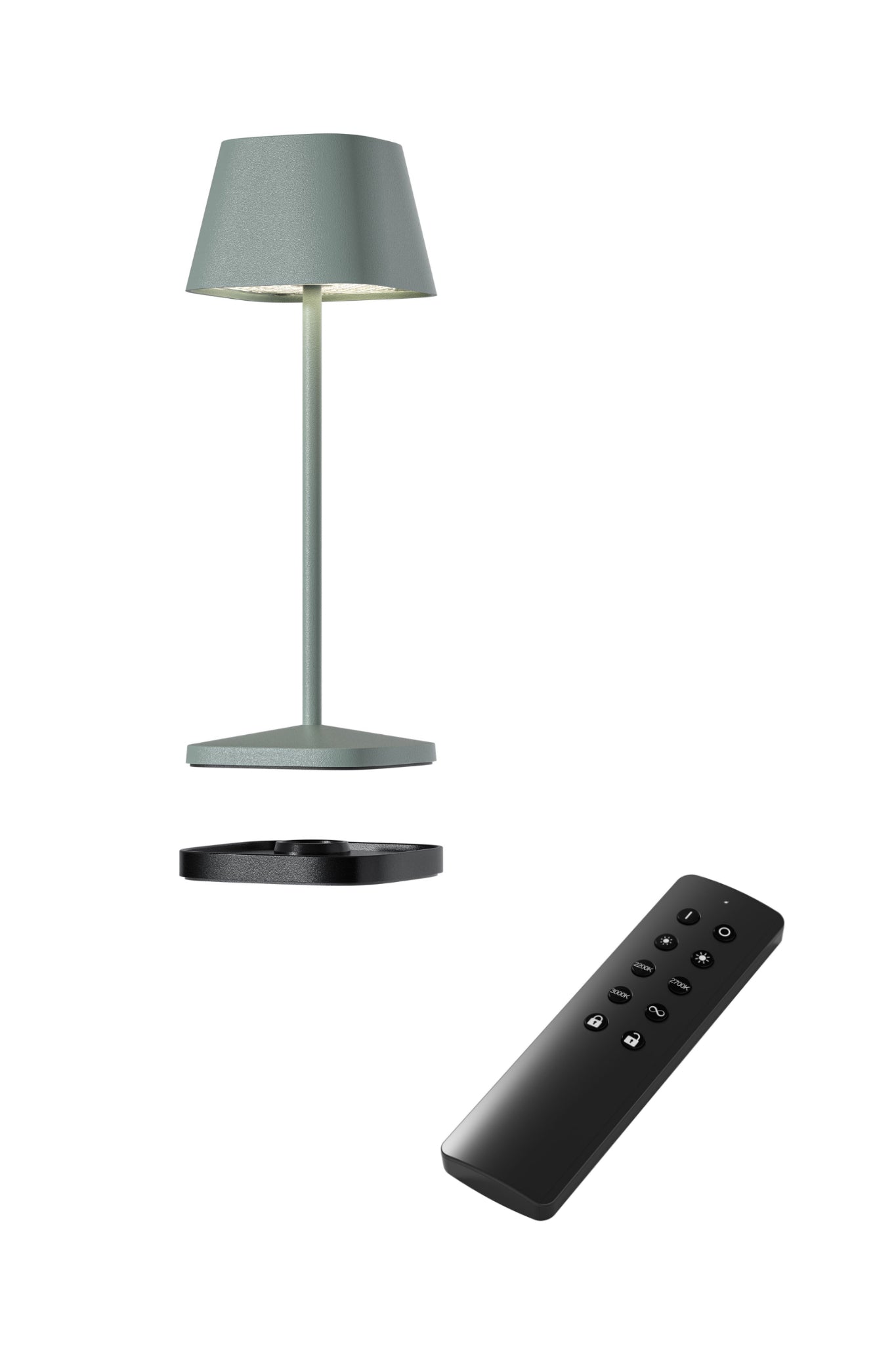 Neapel RC Micro Akku-Tischleuchte im Set mit Fernbedienung