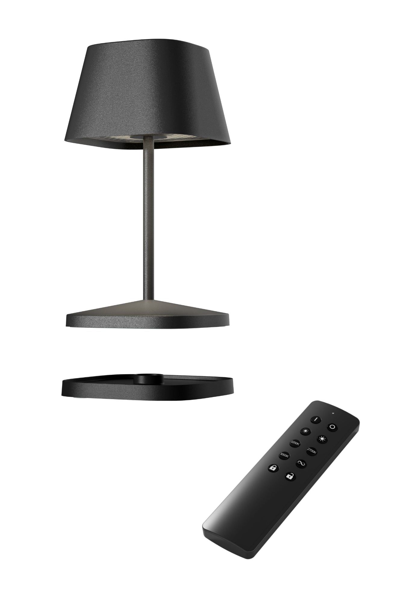 Neapel RC Akku-Tischleuchte im Set mit Fernbedienung