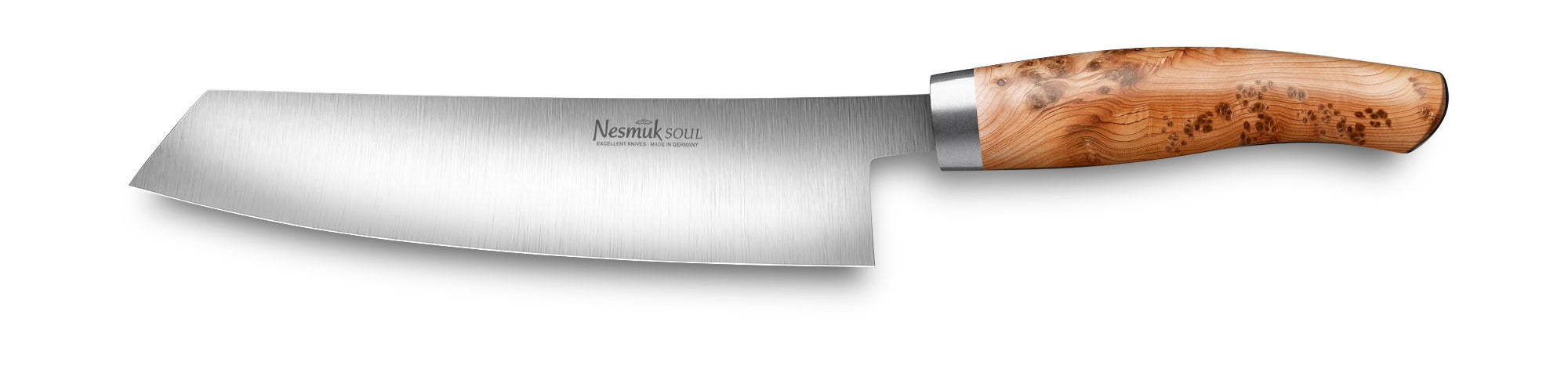 Kochmesser Soul von Nesmuk aus Niobstahl und Griff aus Wacholder