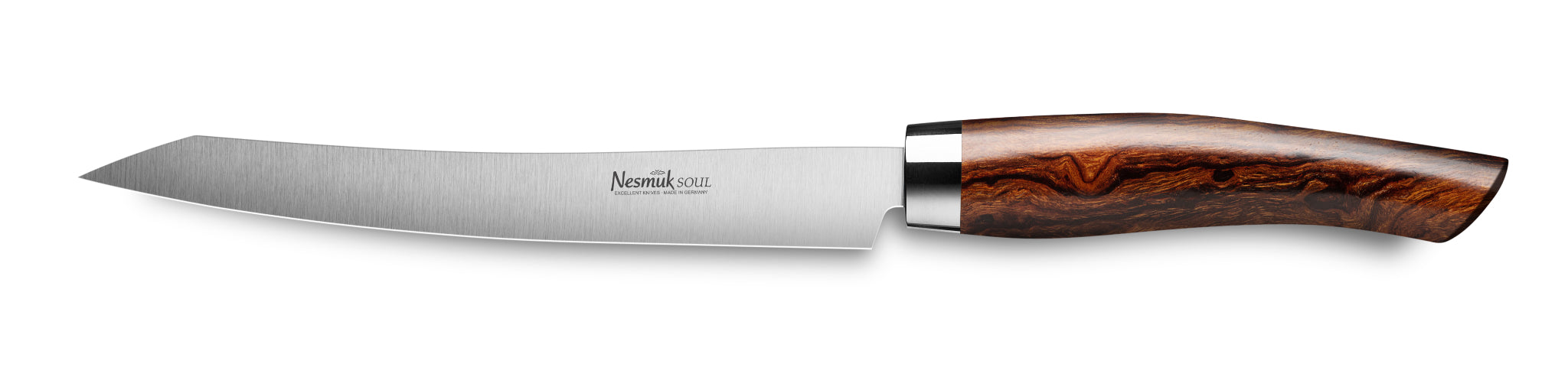 Tranchiermesser Soul von Nesmuk aus Niobstahl und Griff aus Wüsteneisenholz