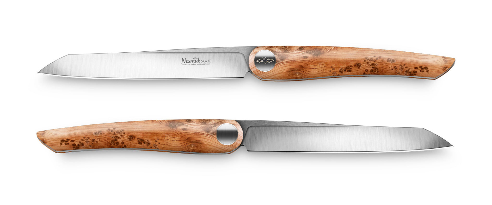 Nesmuk Steakmesser 2-er Set Soul mit Griff in Wacholder