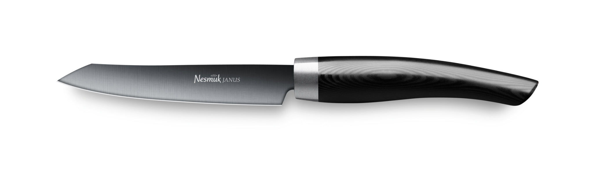 Officemesser Janus von Nesmuk mit schwarzer Klinge und Griff aus Hightech Kunststoff Micarta Black