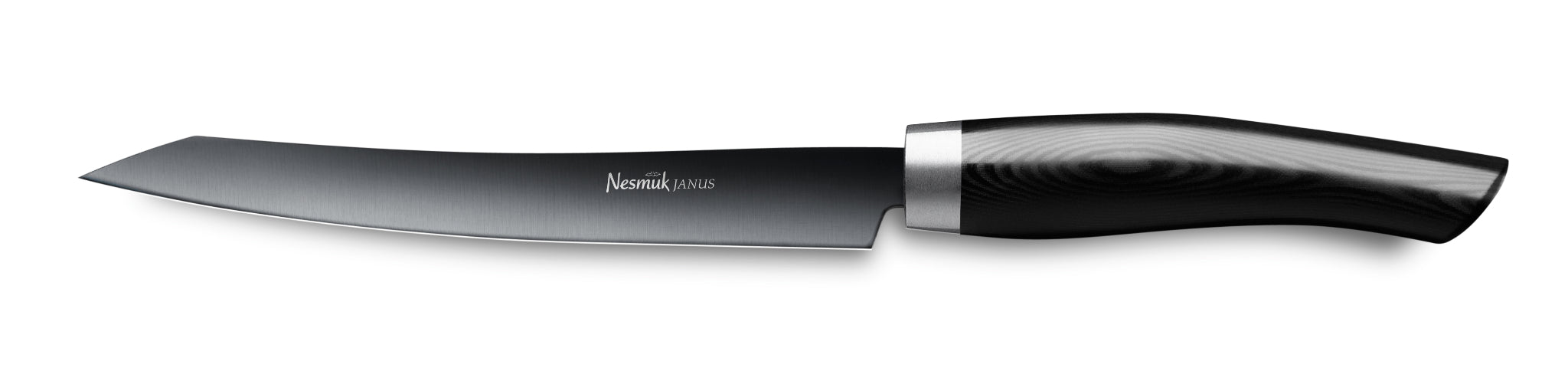 Nesmuk Tranchiermesser Slicer Janus mit 160 mm langer Klinge und Griff aus Hightech Kunststoff Micarta Black