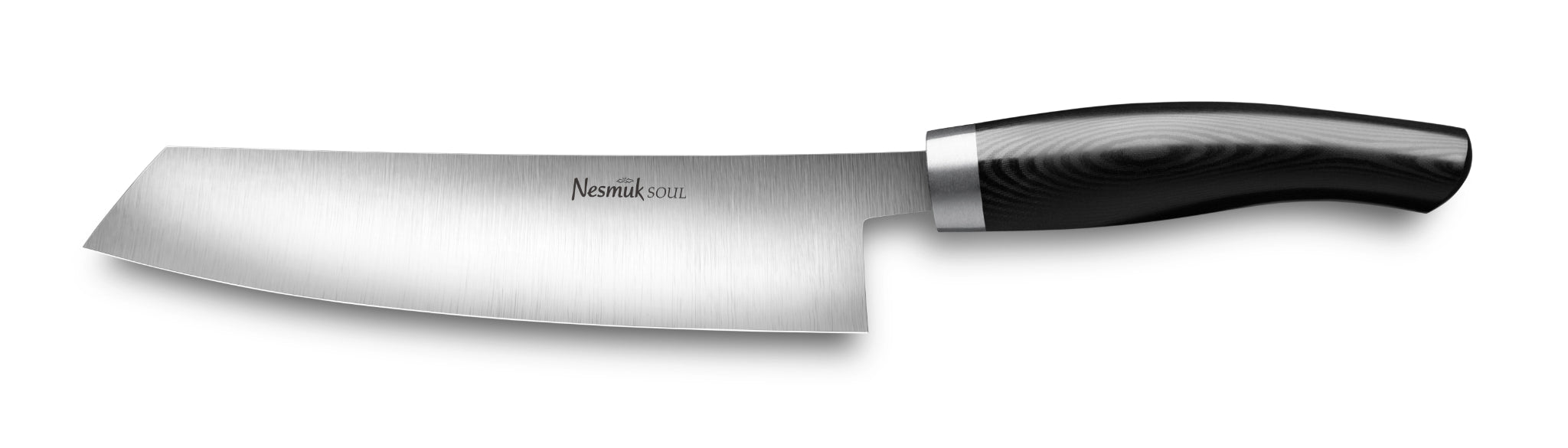 Kochmesser Soul von Nesmuk aus Niobstahl und Griff aus Hightech Kunststoff Micarta Black