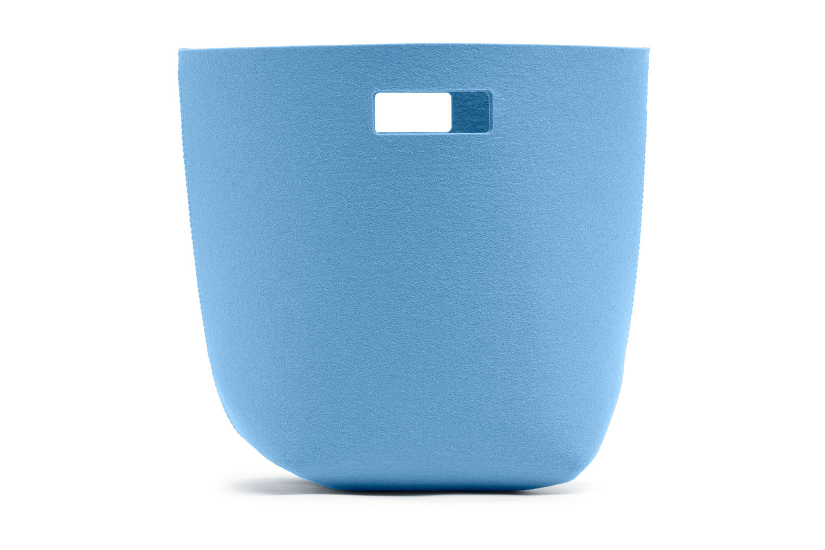 Papierkorb aus Wollfilz von Hey-Sign, Größe L in der Farbe Himmel