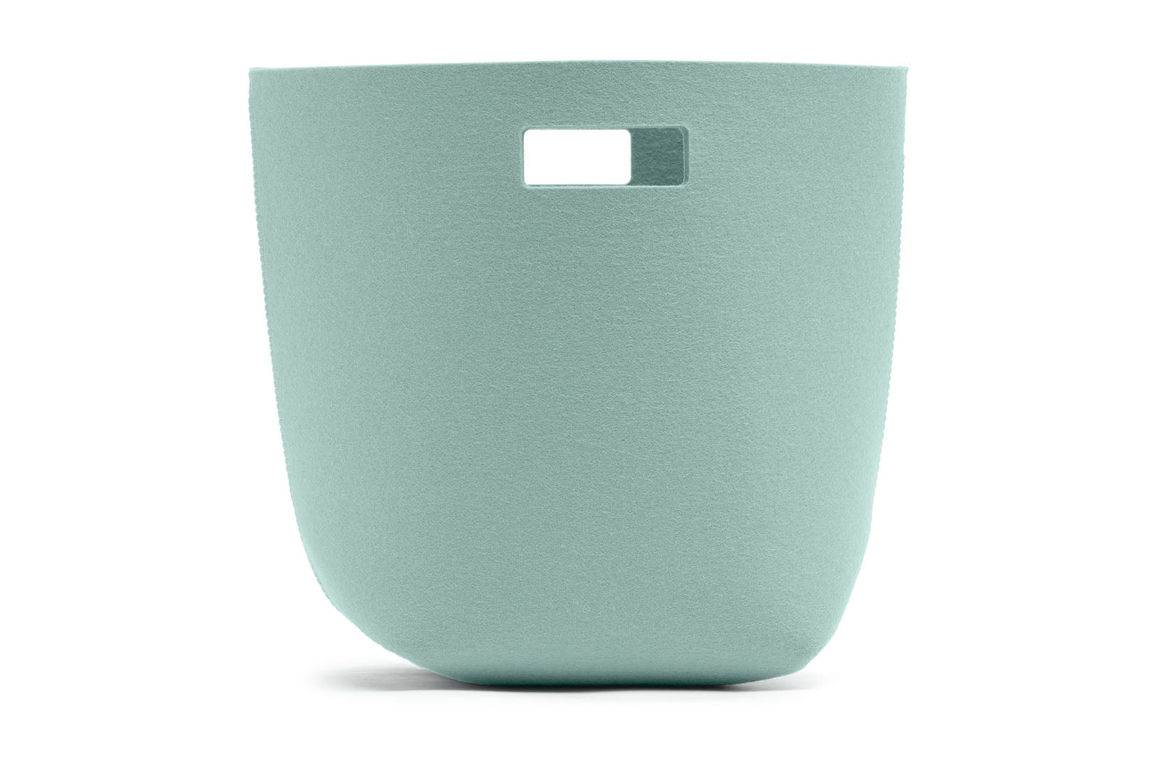 Papierkorb aus Wollfilz von Hey-Sign, Größe L in der Farbe Aqua