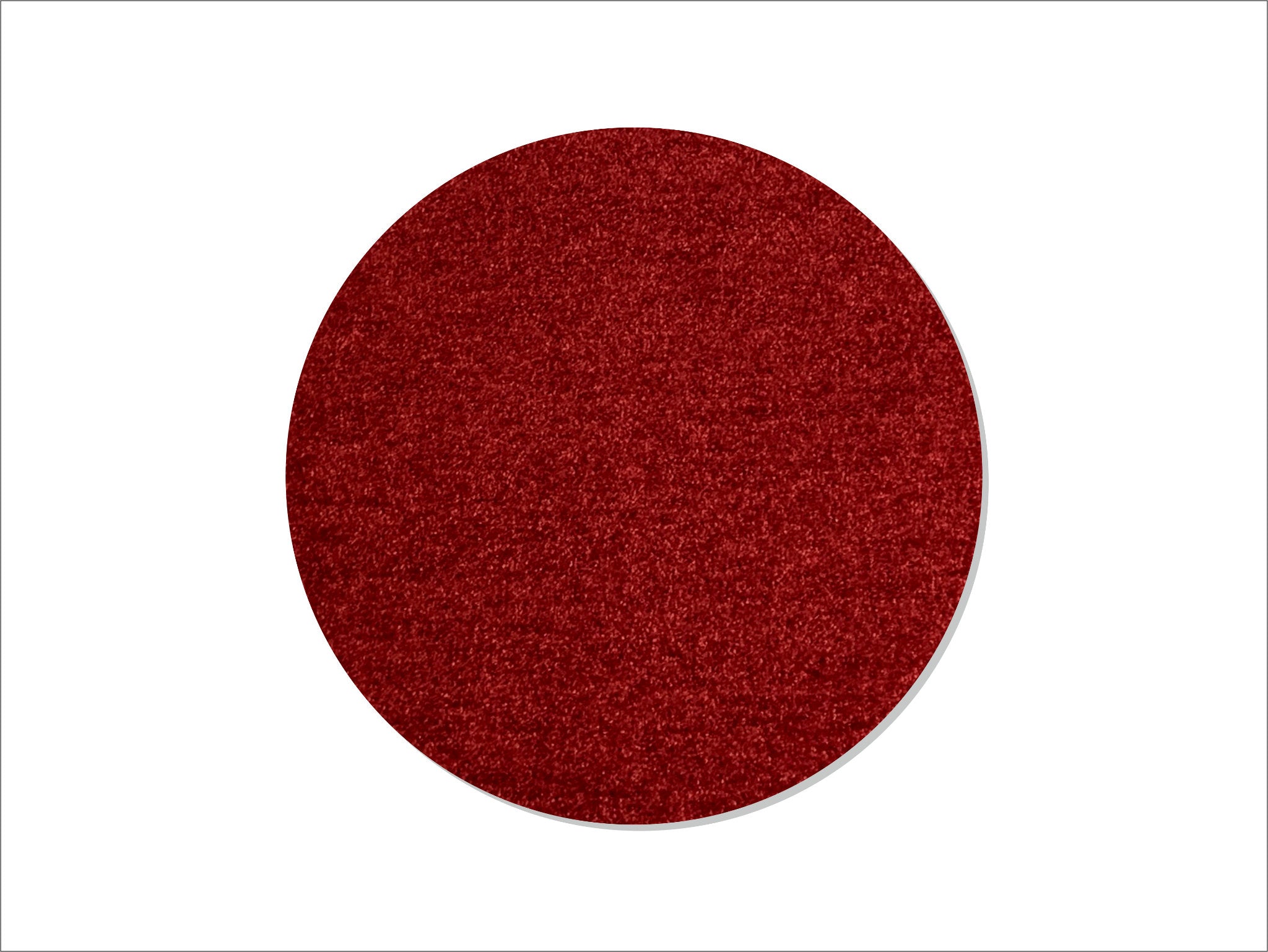 Keilbach runde Fußmatte Point in Teppichoptik, Farbe Rot