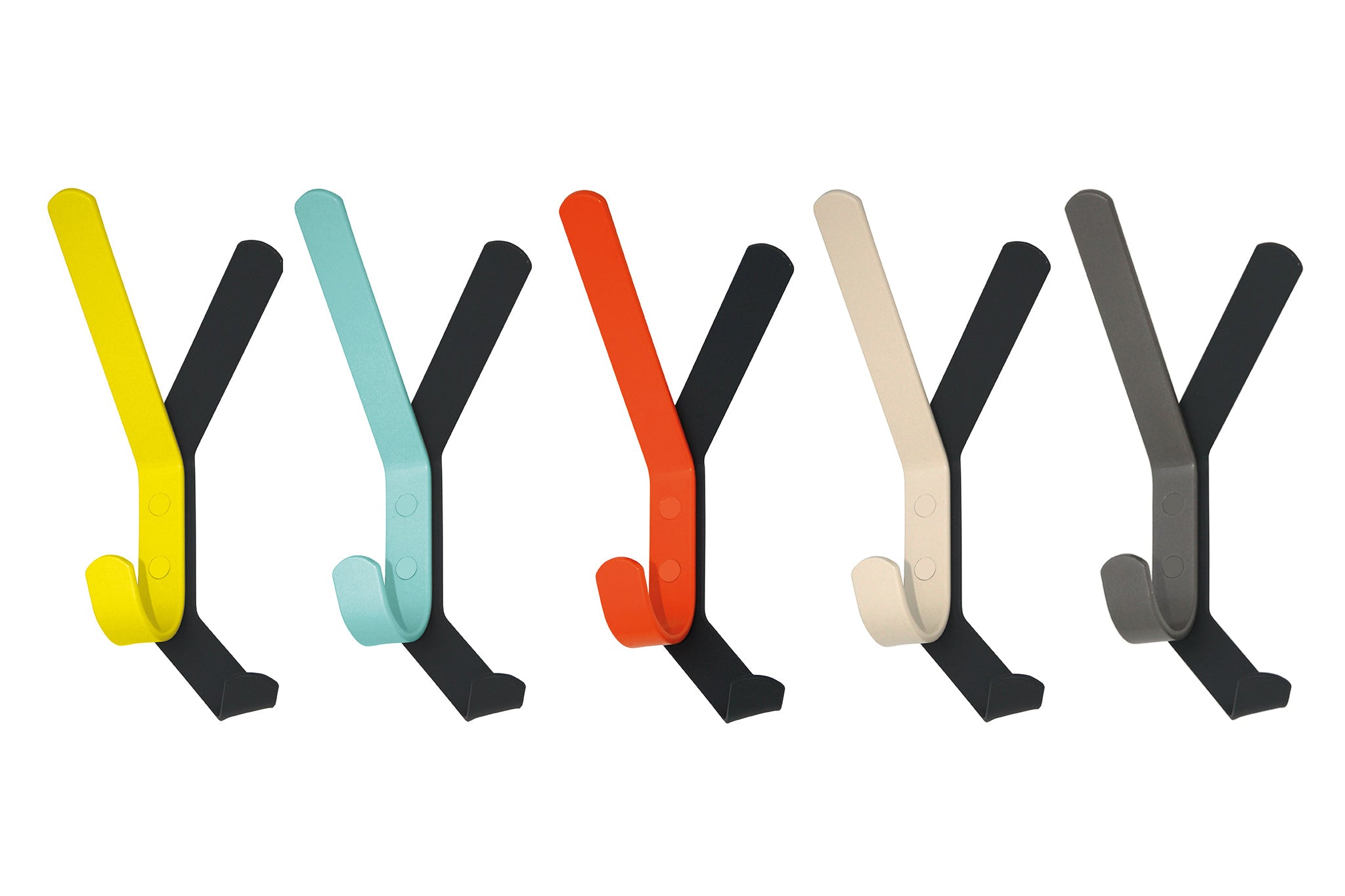 Garderobenhaken Schattenwurf von Iserlohner Haken 5er Bundle in verschiedenen Farben