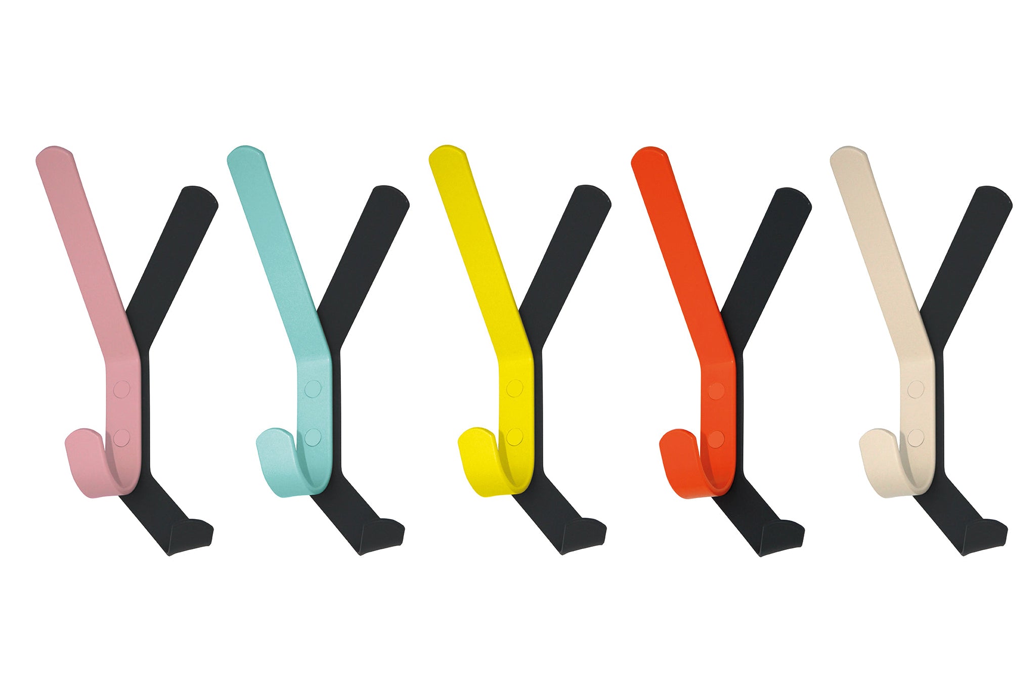 Garderobenhaken Schattenwurf von Iserlohner Haken 5er Bundle in verschiedenen Farben