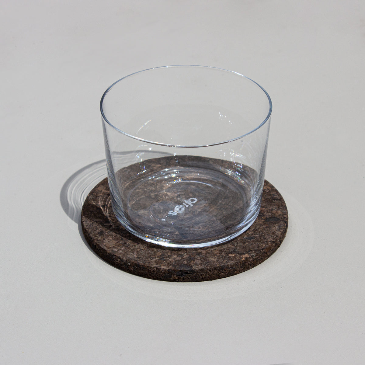 Untersetzer aus Kork geräuchert für Gläser von Seijo