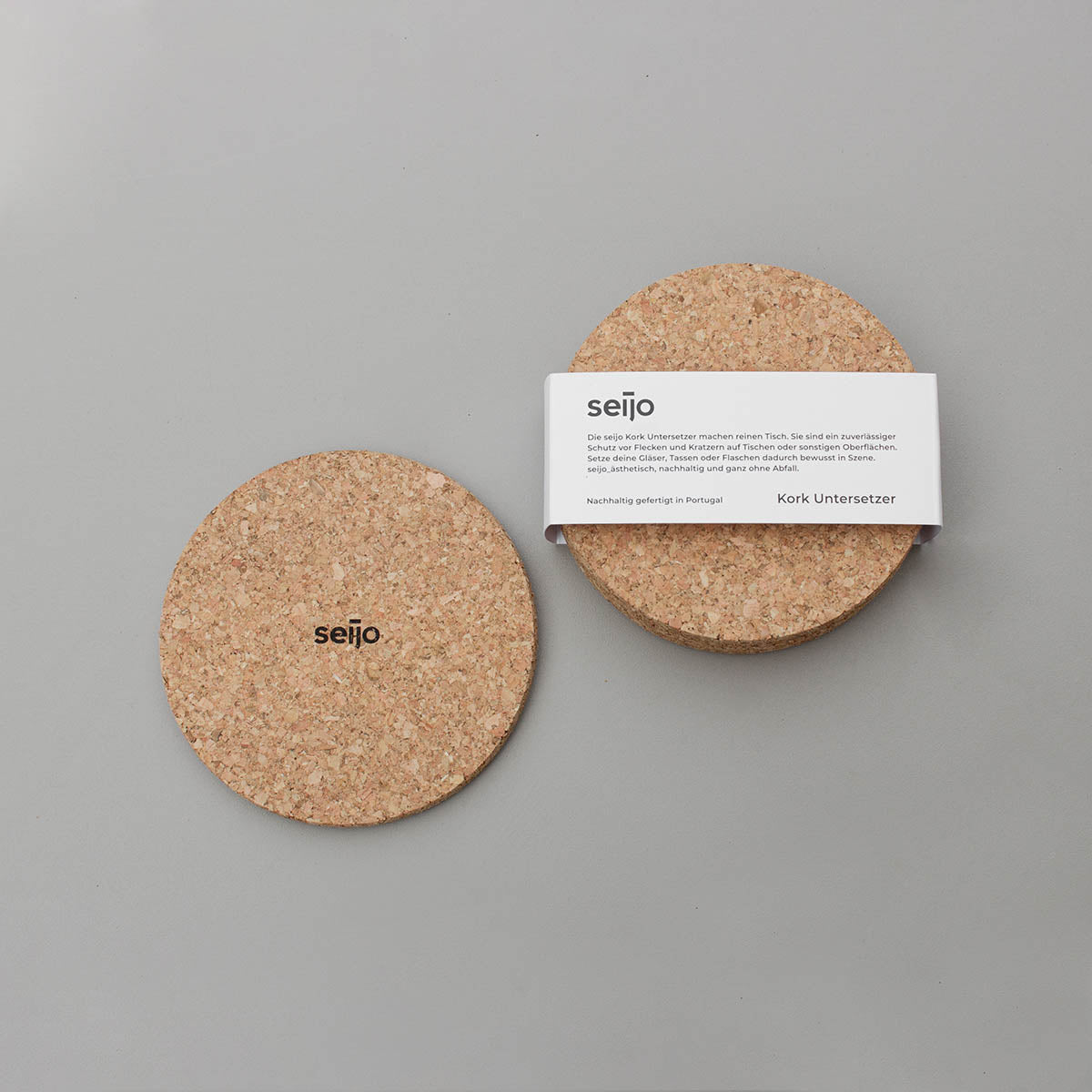 Untersetzer aus Kork Natur von Seijo