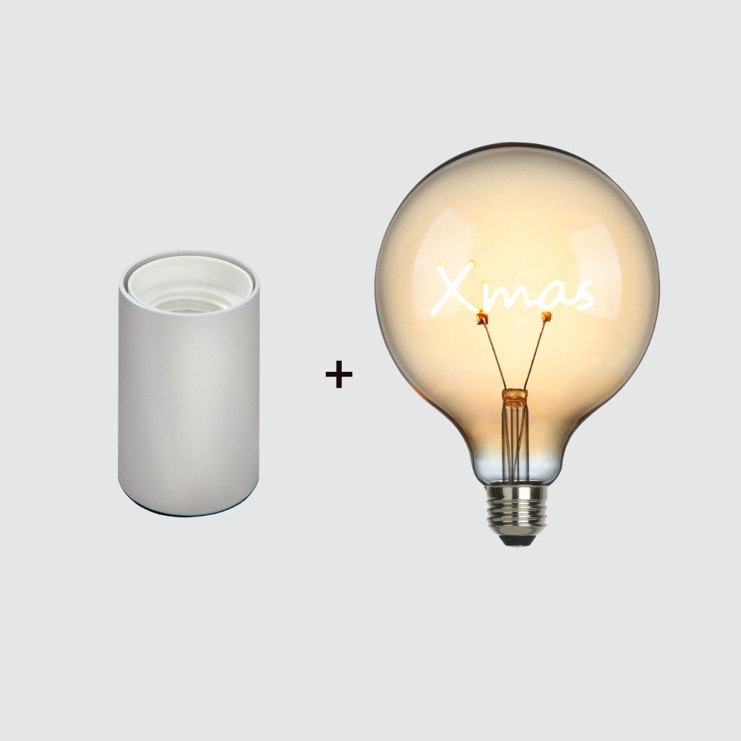 Sompex Set Leuchtensockel Tobi und LED Filament Lampe XMas