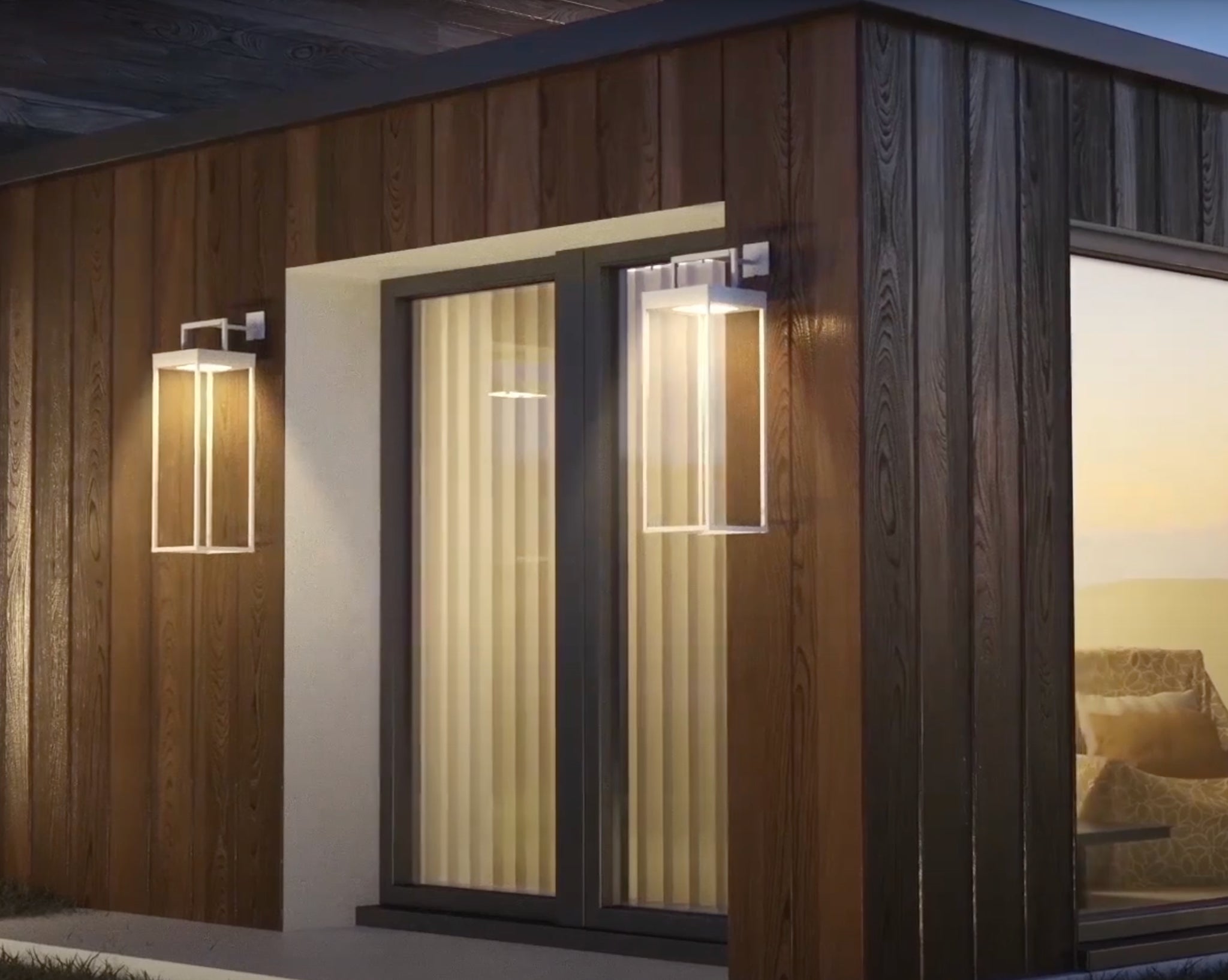 Outdoor Solarleuchte Cannes in der Größe L in Weiß mit Wandhalterung von Villeroy & Boch