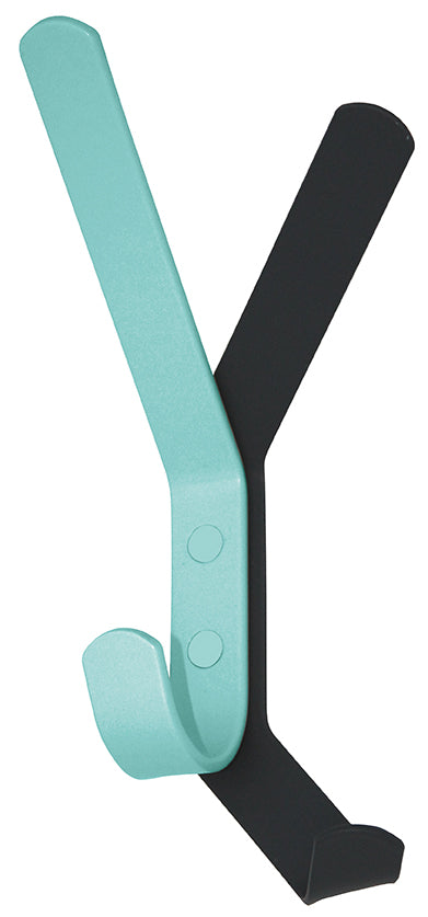 Garderobenhaken Schattenwurf in Lichtgrün und Grau von Iserlohner Haken