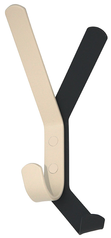 Garderobenhaken Schattenwurf in Hellelfenbein und Grau von Iserlohner Haken