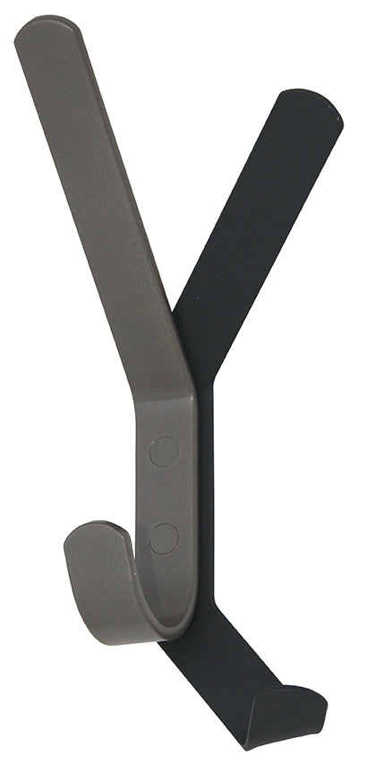 Garderobenhaken Schattenwurf in Perlmausgrau und Grau von Iserlohner Haken