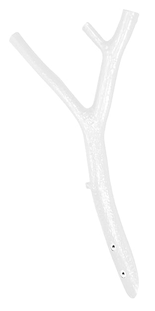 Garderobenhaken Ast in Weiß von Iserlohner Haken