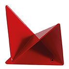 Garderobenhaken Flock in Feuerrot von Iserlohner Haken