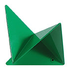 Garderobenhaken Flock in Verkehrsgrün von Iserlohner Haken