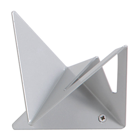 Garderobenhaken Flock in Weißaluminium mit Ausschnitt von Iserlohner Haken