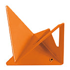 Garderobenhaken Flock in Hellorange mit Ausschnitt von Iserlohner Haken