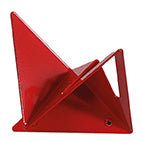 Garderobenhaken Flock in Feuerrot mit Ausschnitt von Iserlohner Haken