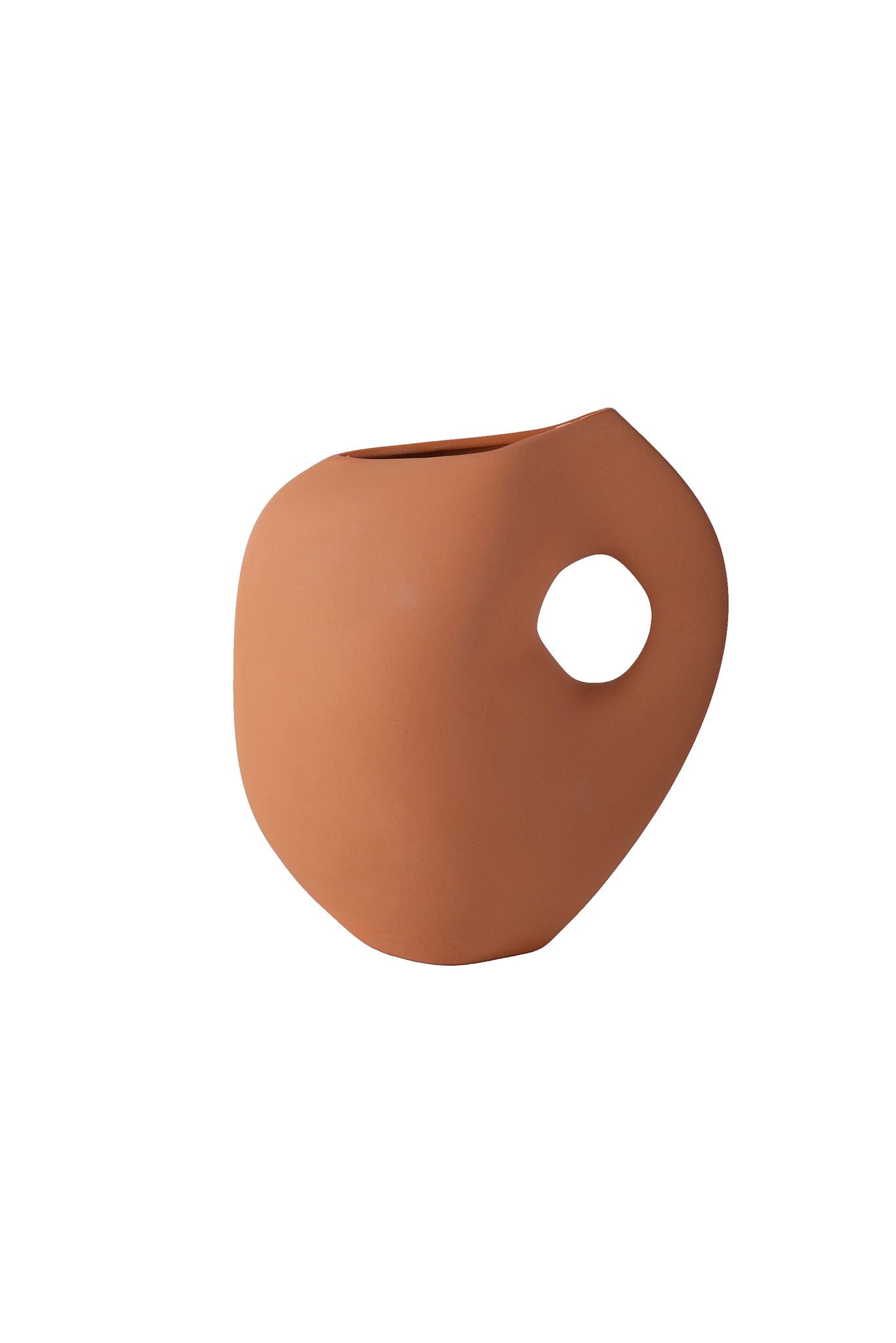 Vase Aura I von Schneid Studio, Keramik, Farbe Apricot