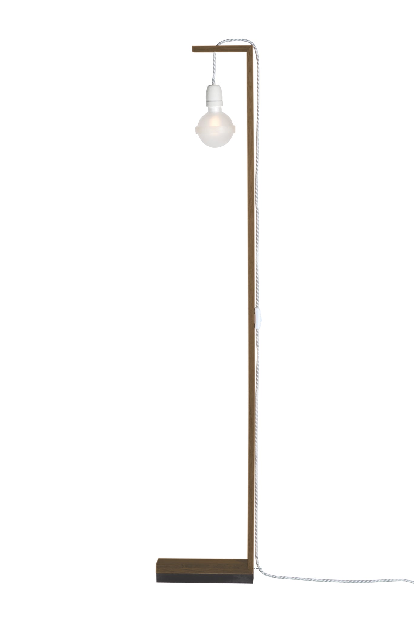 Leuchtenständer Stand aus dunkel geölter Eiche von Raumgestalt