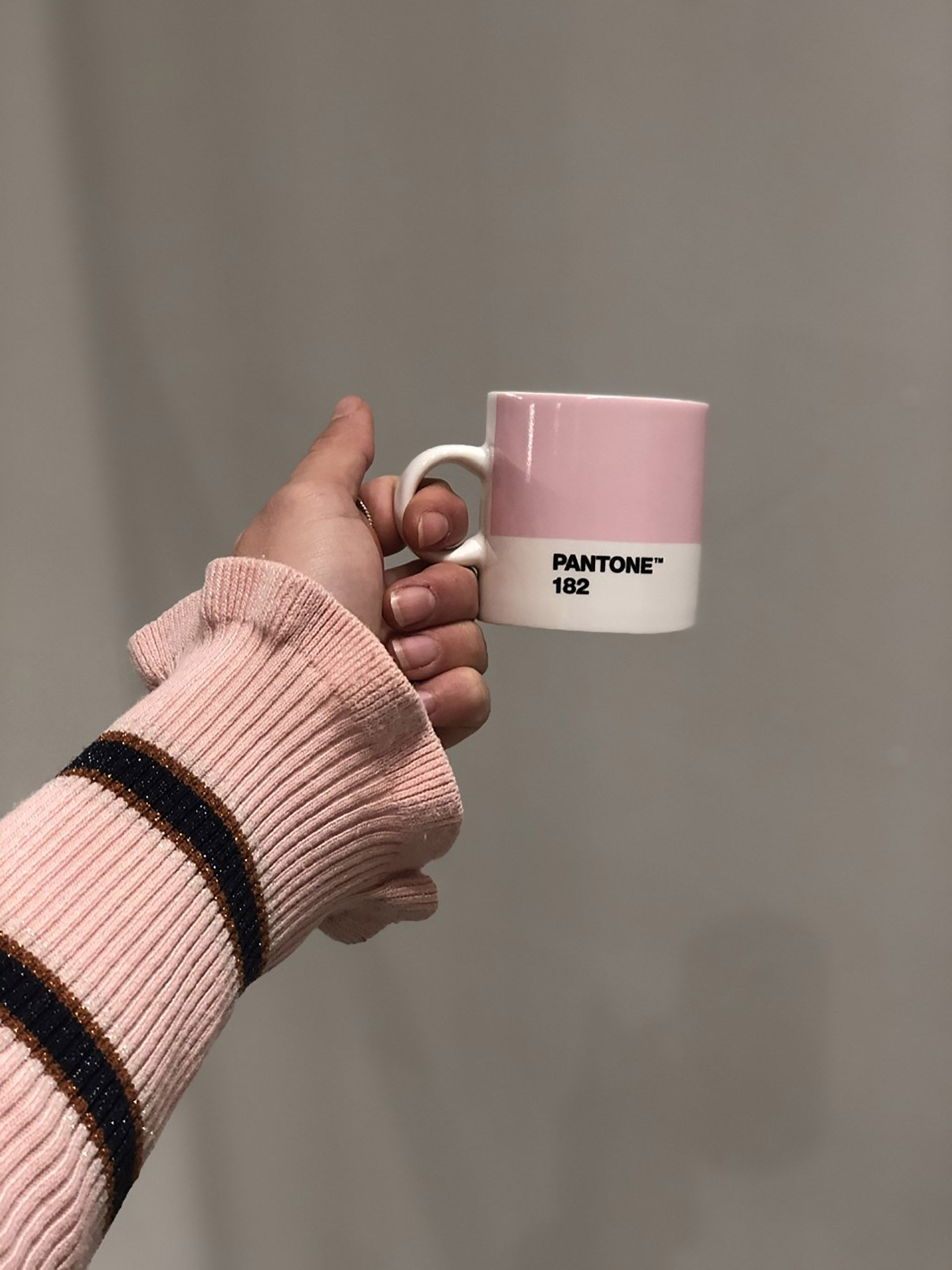Espressotasse von Pantone in Rosa 182