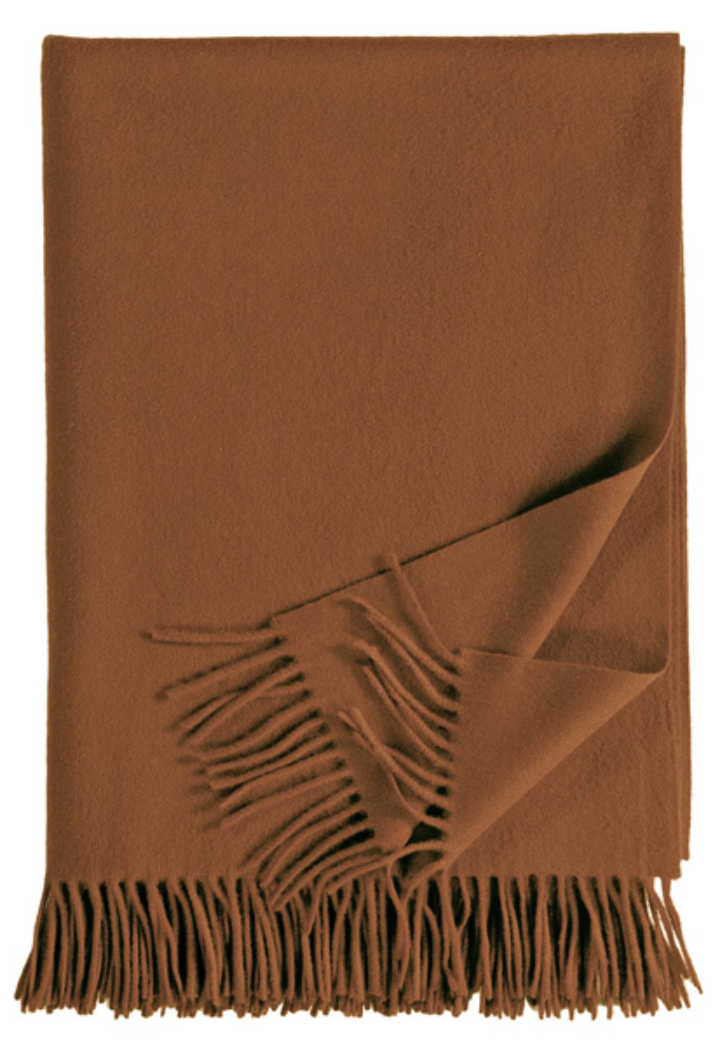 Decke Windsor Kaschmir Plaid in Kamel von Eagle Products