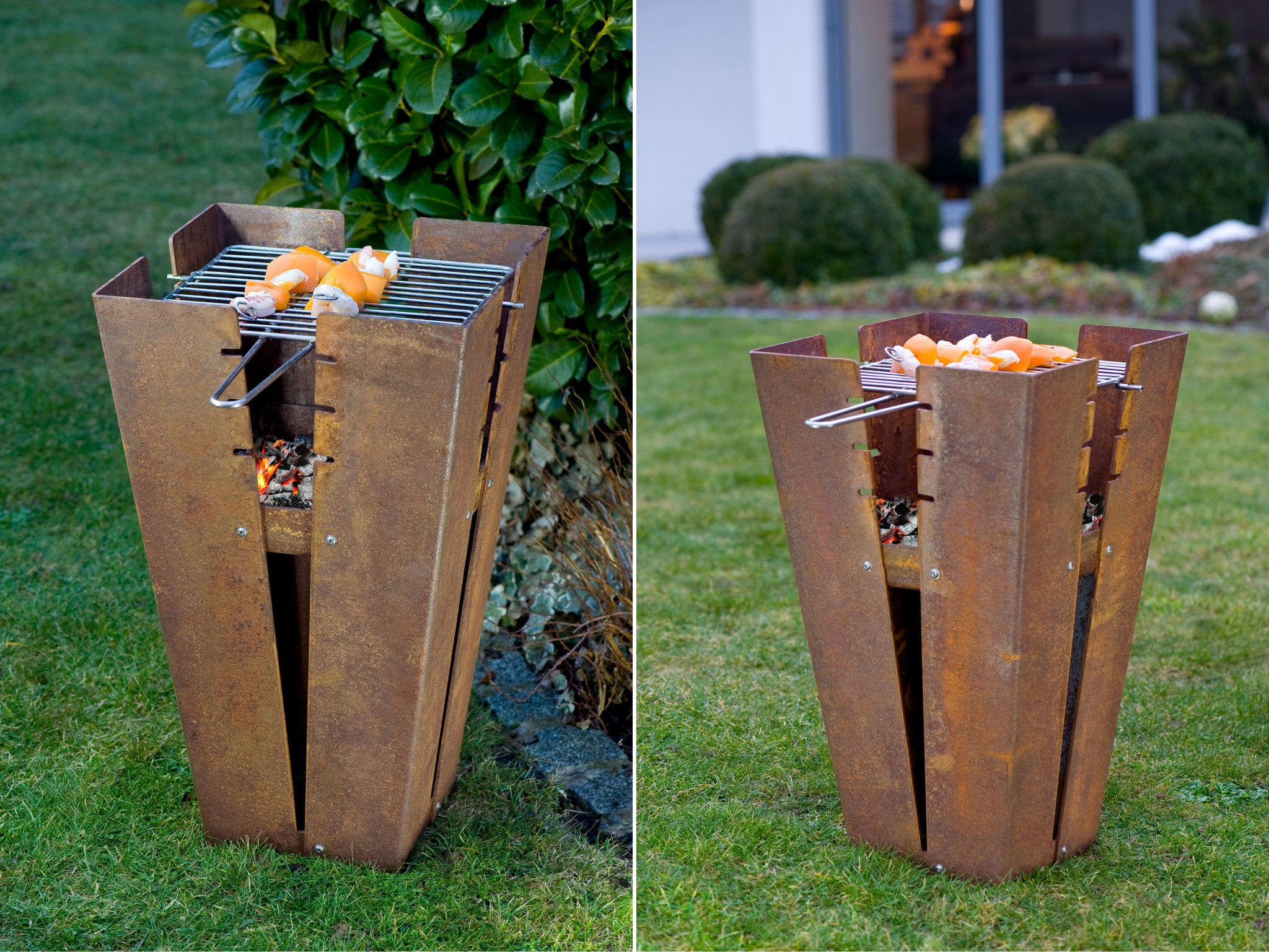 Feuerschale Fuji von Keilbach mit passendem Edelstahl Grillrost