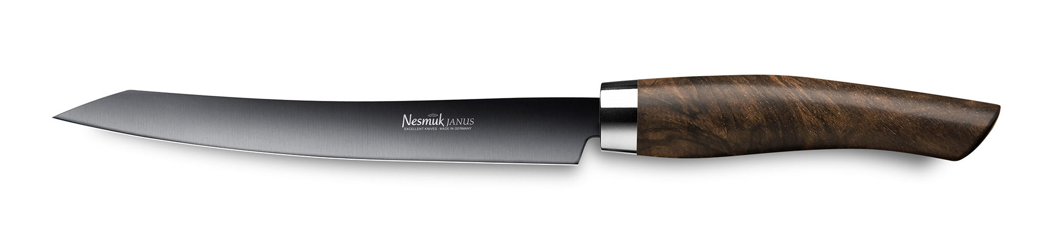 Nesmuk Tranchiermesser Slicer Janus mit 160 mm langer Klinge und Griff aus Walnuss