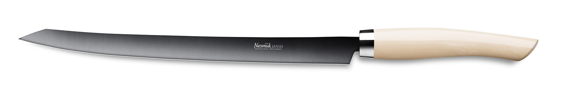 Nesmuk Tranchiermesser Slicer Janus mit 160 mm langer Klinge und Griff aus Hightech Kunststoff Juma Ivory