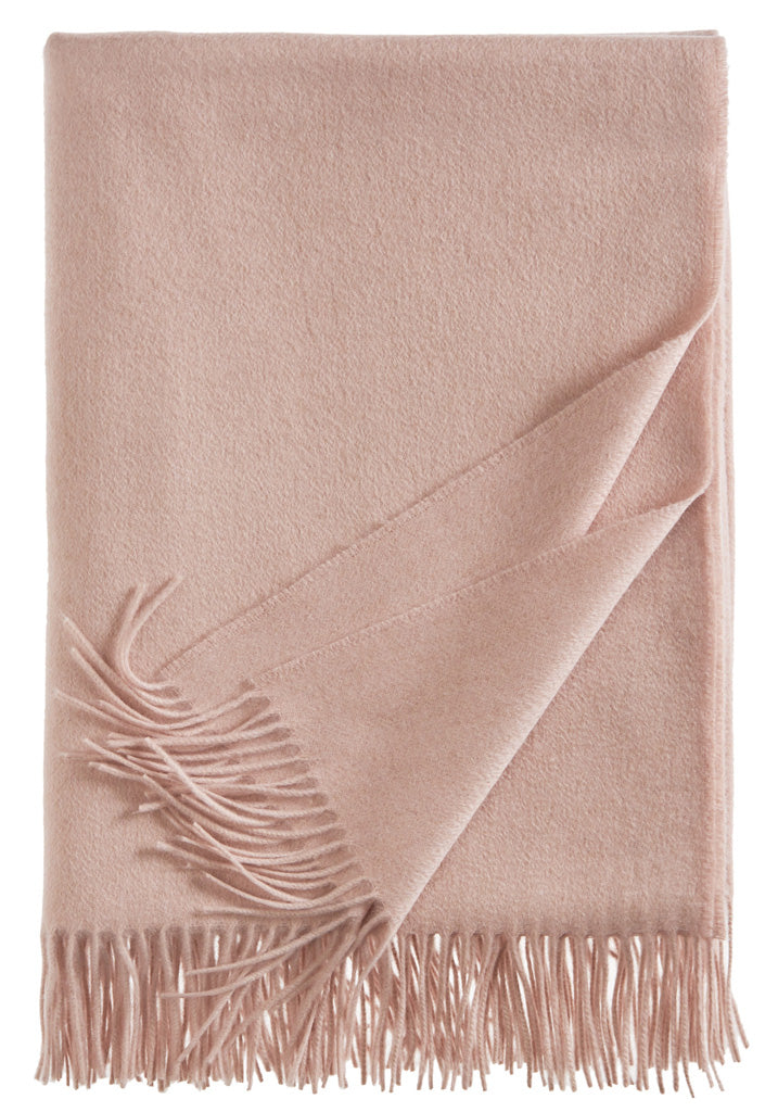 Decke Windsor Kaschmir Plaid in Puder von Eagle Products