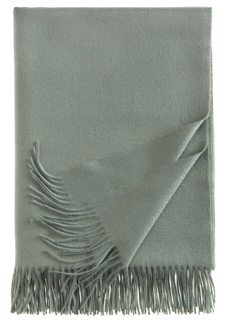 Decke Windsor Kaschmir Plaid in Salbeigrün von Eagle Products