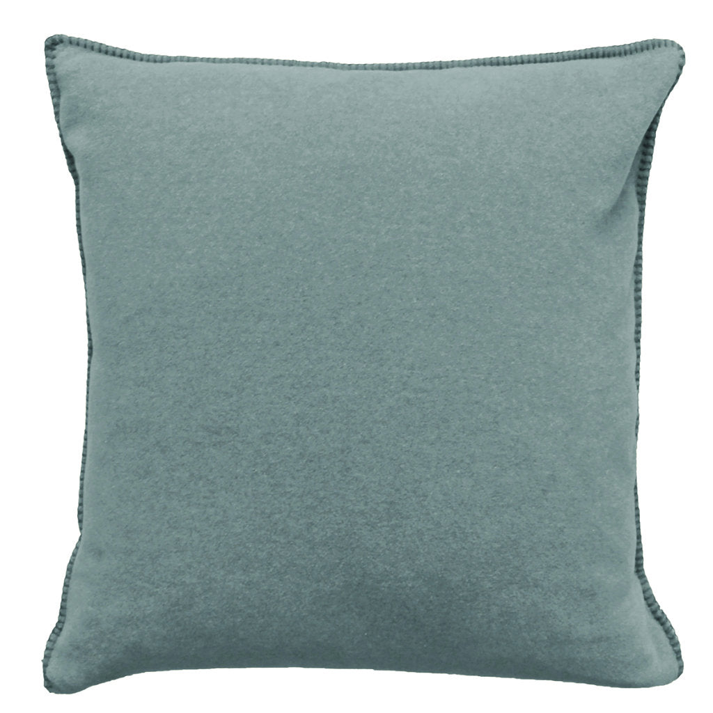 Fleece Kissen Tony quadratisch S von Eagle Plaids in der Farbe Salbei