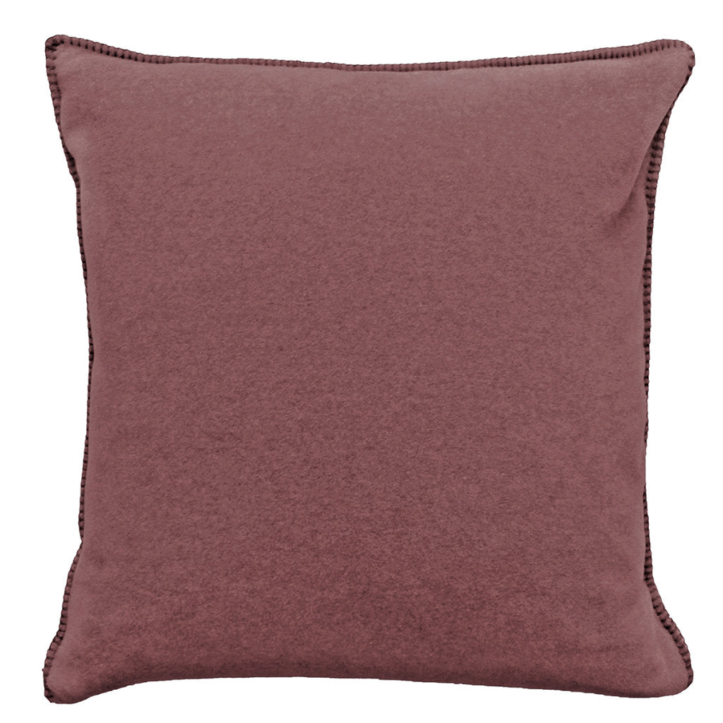 Fleece Kissen Tony quadratisch S von Eagle Plaids in der Farbe Brick