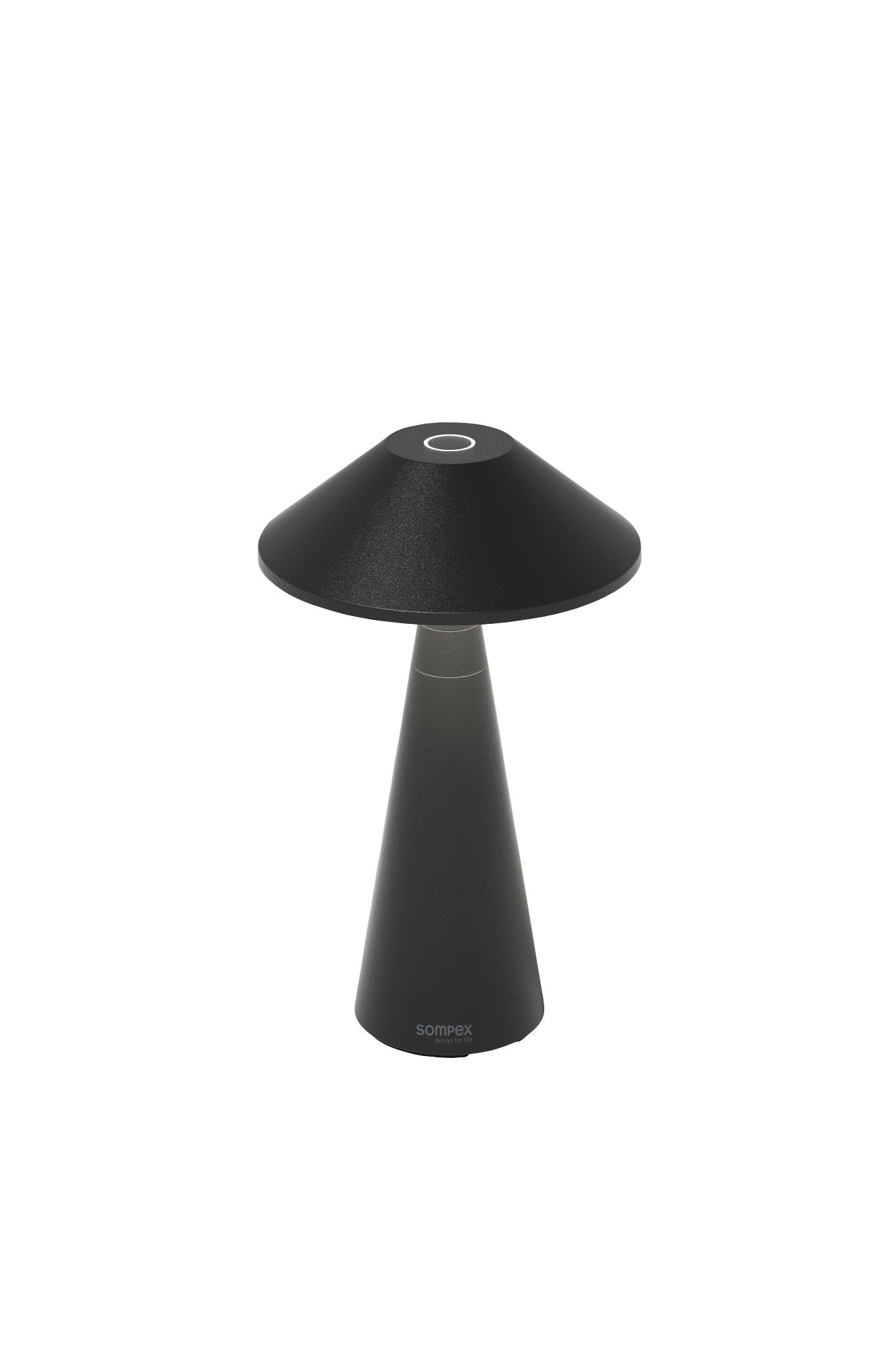 Move Outdoor Akkuleuchte von Sompex mit höhenverstellbarem Schirm, Farbe Schwarz